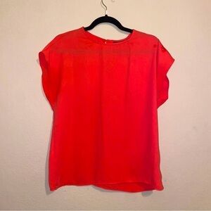 Coral blouse